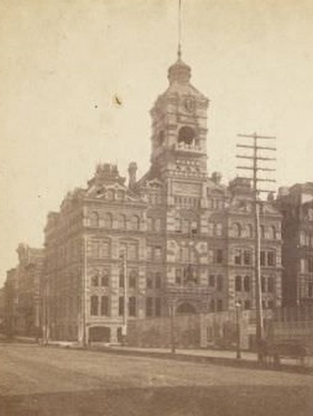 #10 Chamber of Commerce at Broad and Michigan Streets, 1885