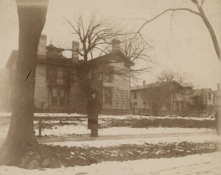 #41 A view of the southwest corner of the living room of the George Brumder house at the corner of 10th and Wells Streets, 1890