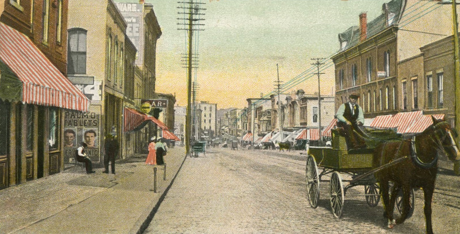 #4 Milwaukee Street looking east, 1890