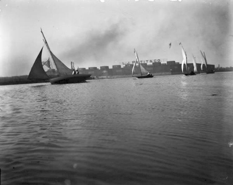 #92 Sailboats in Milwaukee Bay, 1898