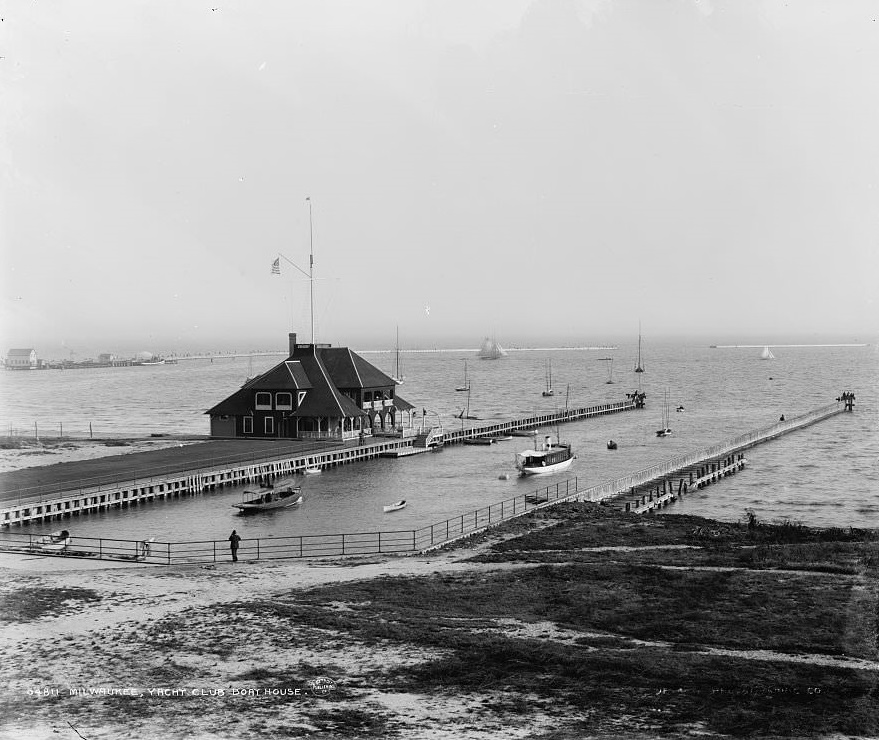 #20 Milwaukee, yacht club boat house, 1890s