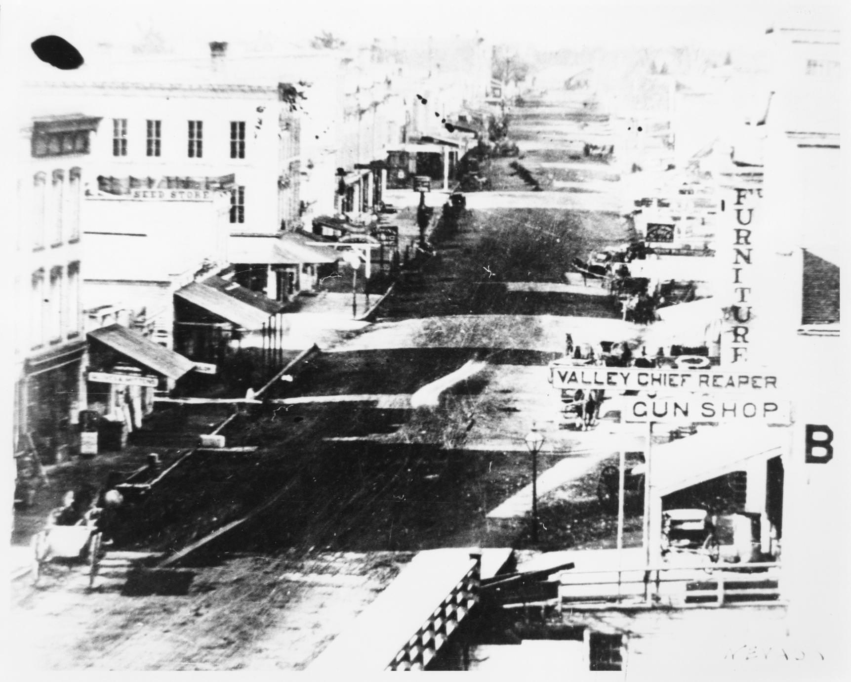 #6 Milwaukee Street looking west in 1850