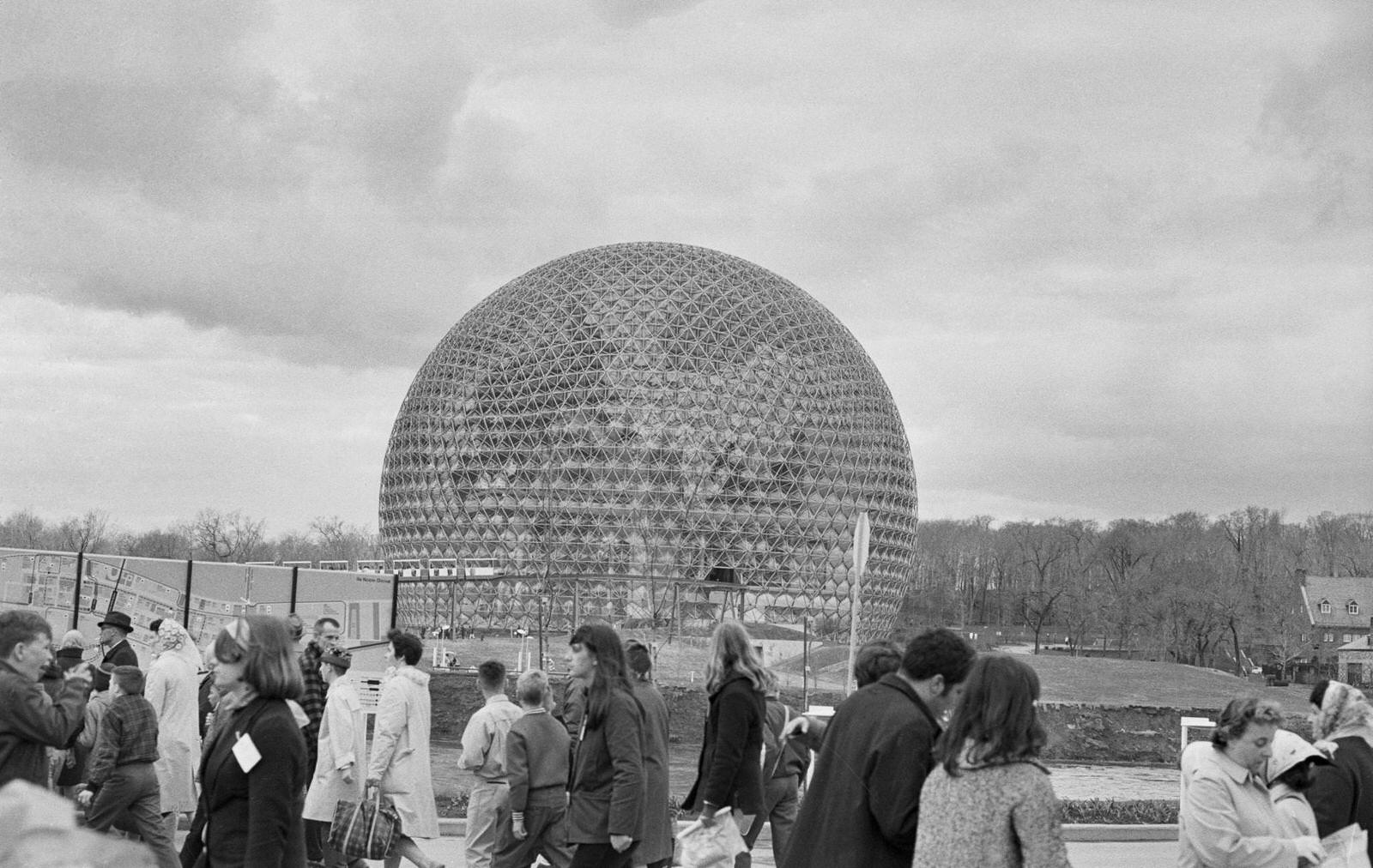 #96 The American pavilion at the 1967 World’s Fair in Montreal, Canada, in 1967.