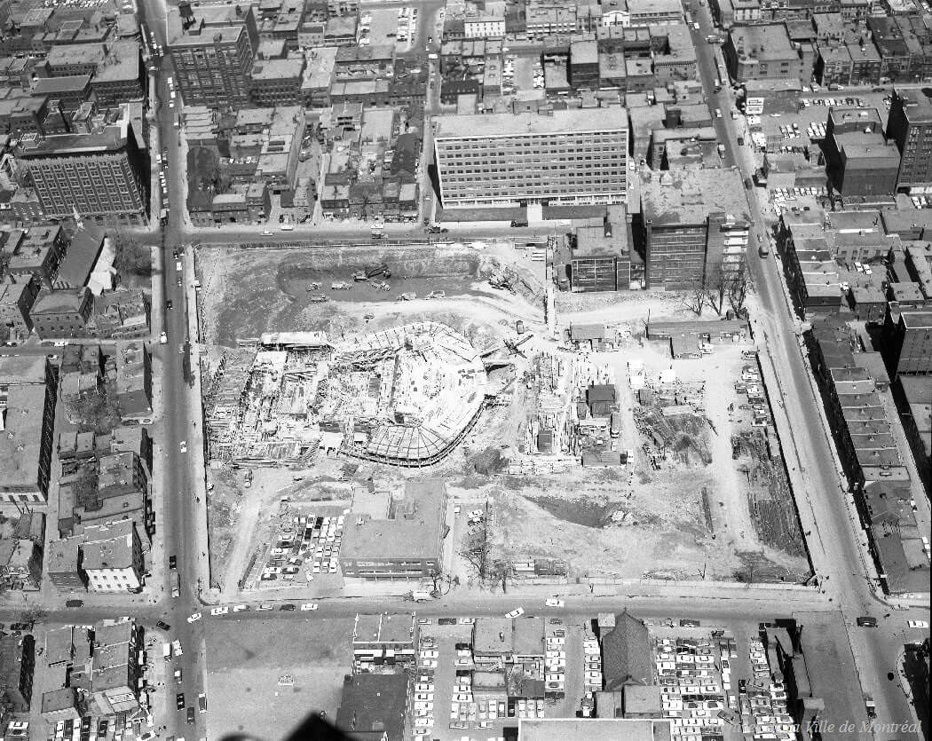 #15 Aerial view of the Place des Arts site, 1962
