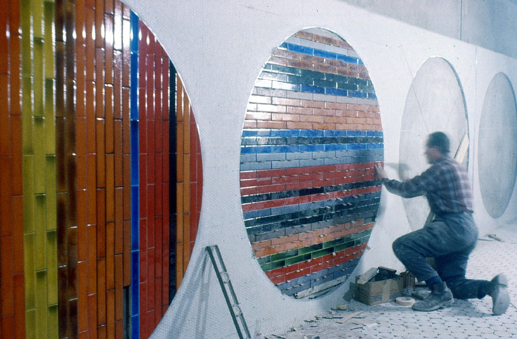 #7 Designing ceramics at Peel metro station, 1966