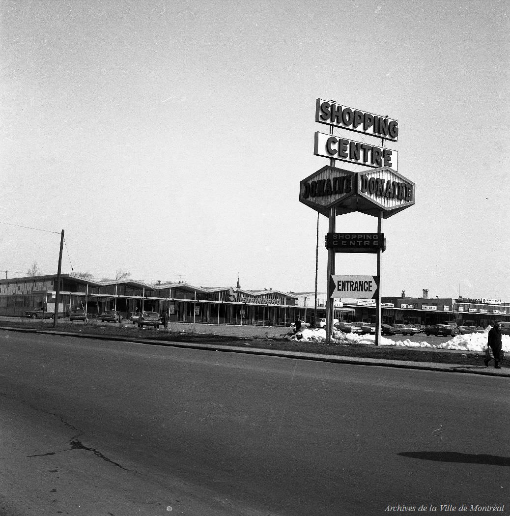 #66 Domaine shopping center, Sherbrooke Street East, 1968