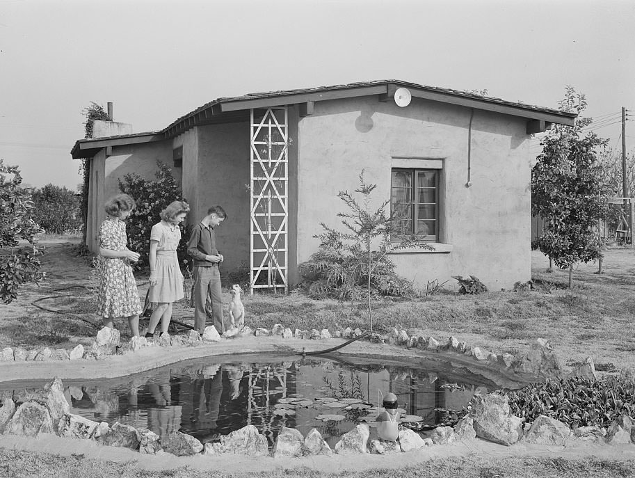 #107 House at Camelback Farms, FSA (Farm Security Administration) project at Phoenix, Arizona, 1940