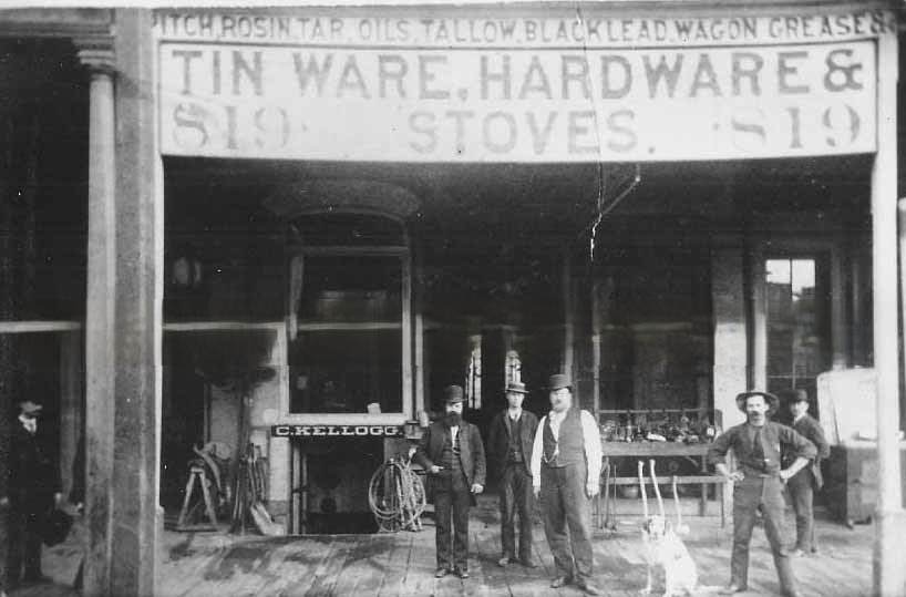 #105 C. Kellogg Hardware store, 1886