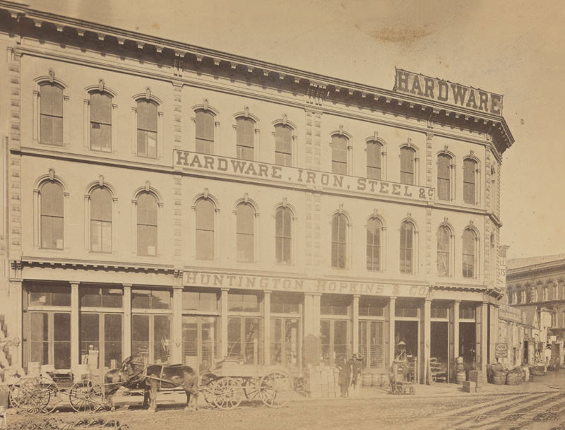 #165 Hardware, iron, steel, etc., Huntington, Hopkins & Co., junction Bush and Market Sts.,1880