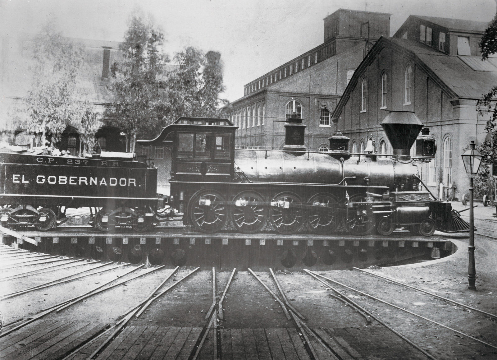 #167 Central Pacific Railroad steam locomotive No. 237, 1883
