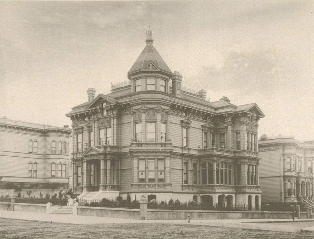 #168 Residence of Mr. David N. Walter, N. E. Cor. Sacramento St. and Van Ness Avenue, 1887