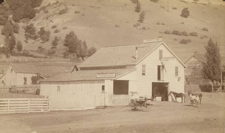 #183 T.A. Stevens Livery Stable in Colfax, 1885