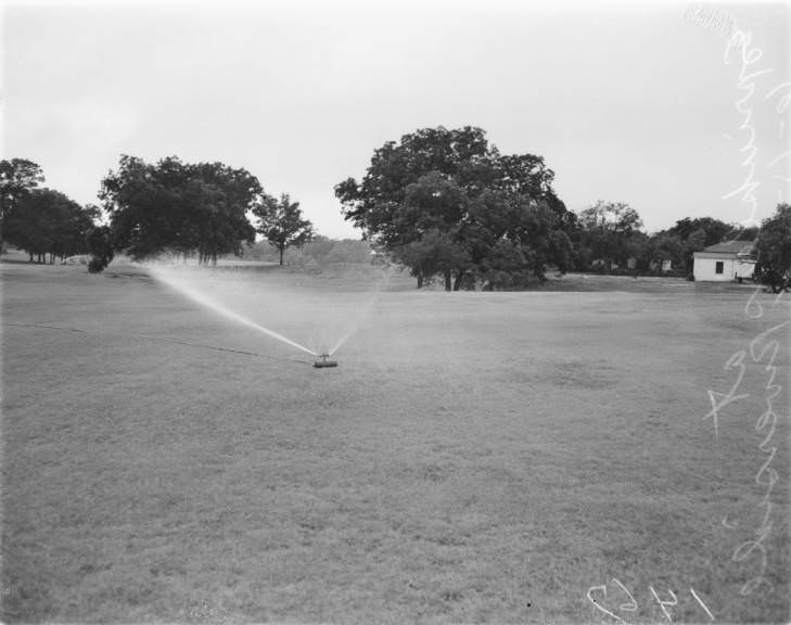 #42 The sprinklers at Riverside, 1952