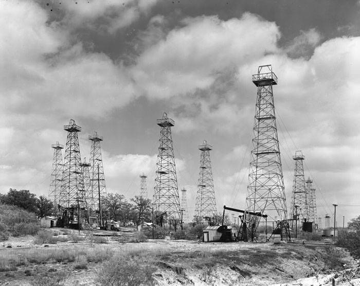 #75 Oil derricks in South Central Texas, 1950