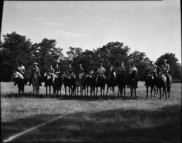#96 Horseback riding at Lost Valley Resort Ranch, 1950