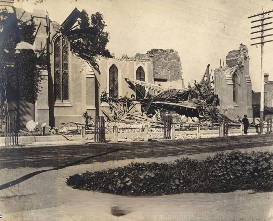 #57 St. Patrick’s Church after earthquake, 1906