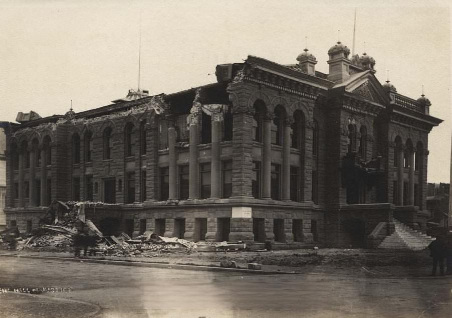 #14 Hall of Justice after 1906 Earthquake, San Jose, 1906