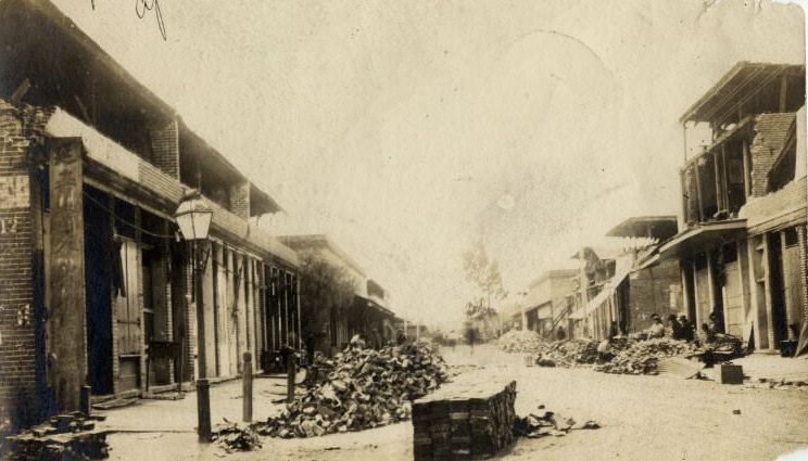 #38 San Jose Chinatown after 1906 earthquake.