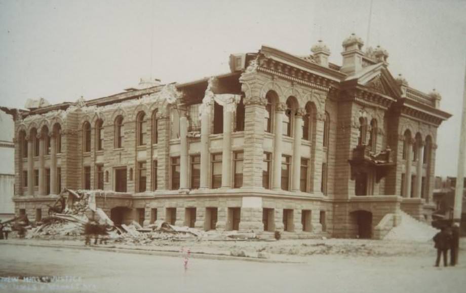 #51 Hall of Justice 1906 Earthquake damage.