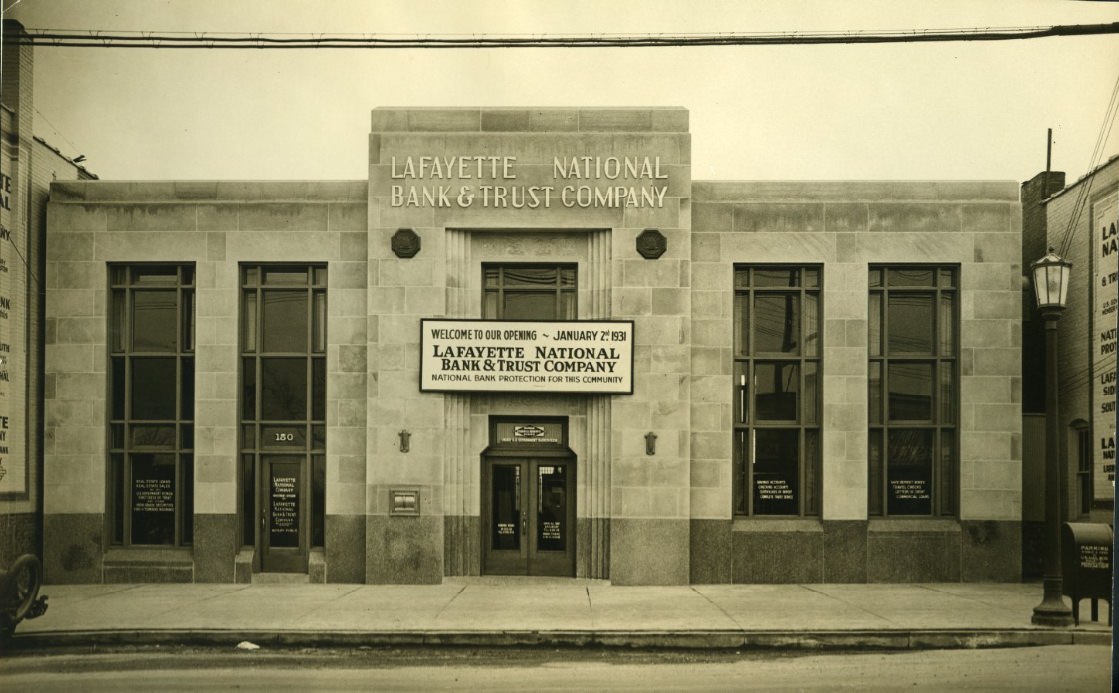 #109 Lafayette National Bank, 1931