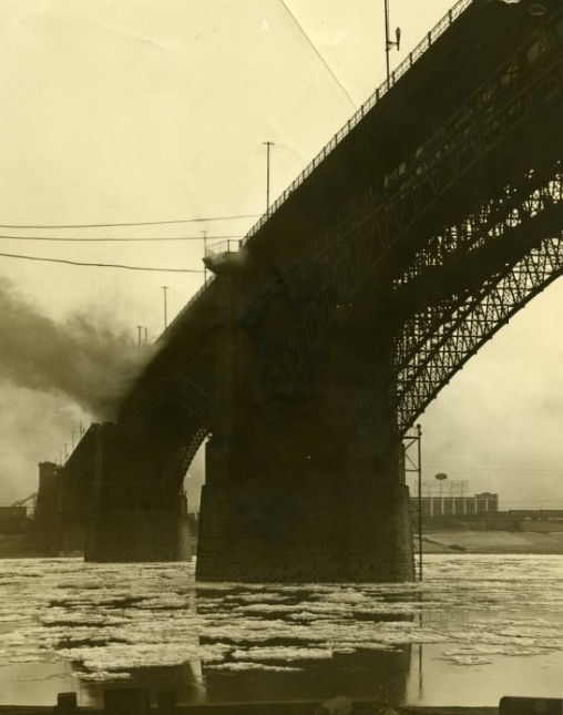 #151 Eads Bridge-Icy River, 1936