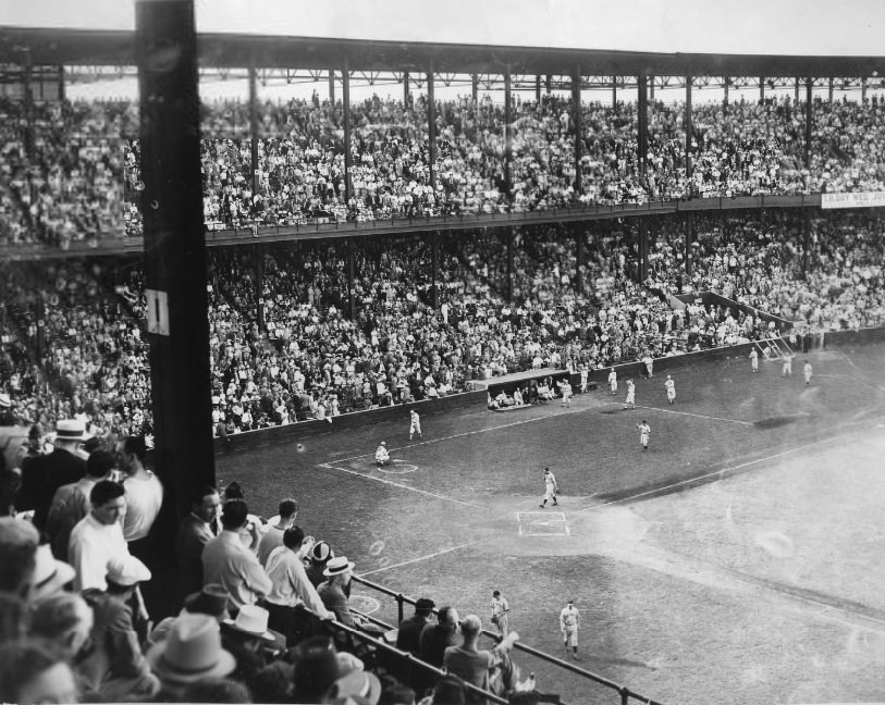 #227 Crowd and Field at a Cardinals Game, 1939