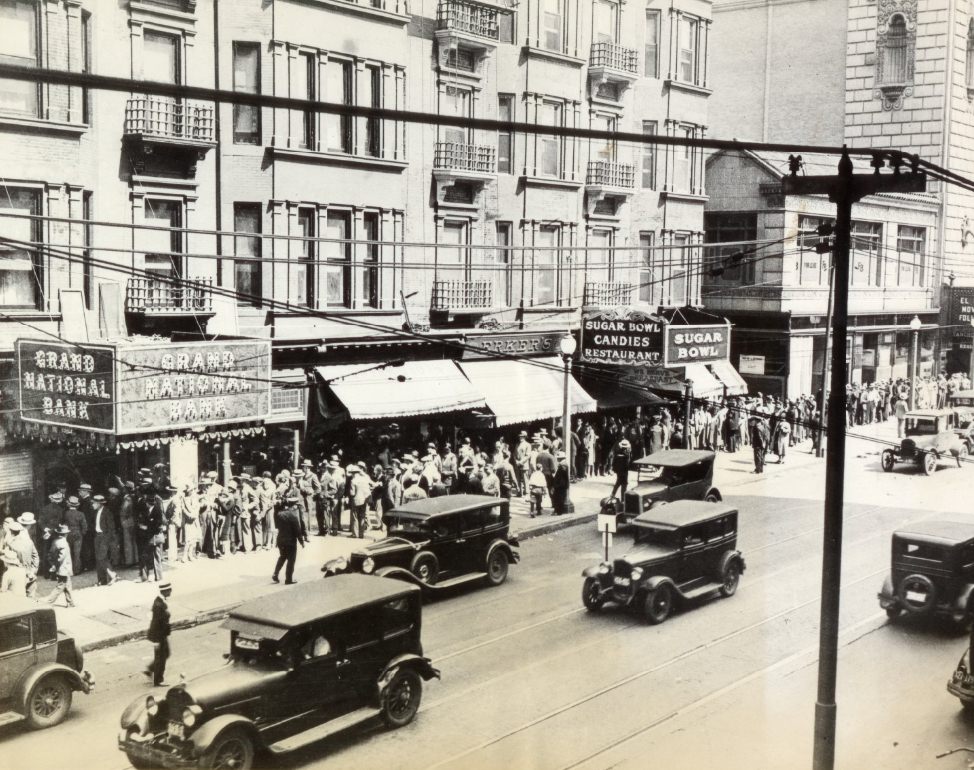 #79 Grand Avenue National Bank (exterior) after Robbery, 1930