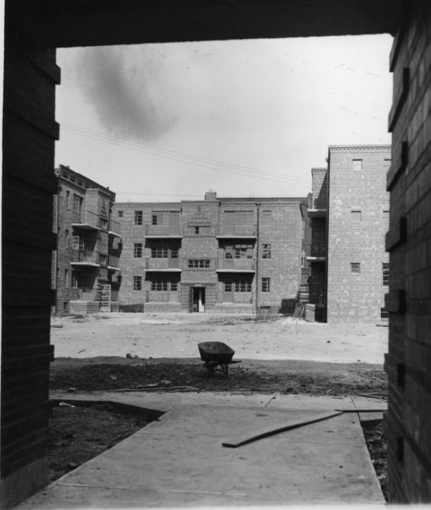 #23 Neighborhood Gardens Apartments – Construction view, 1930
