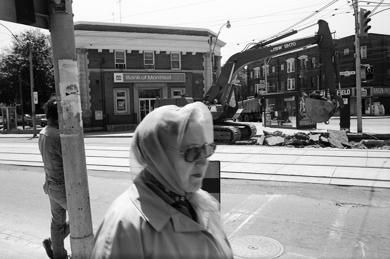 #166 Dundas West and Roncesvalles, Toronto, 1983