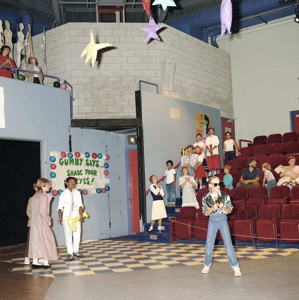 #114 Bye Bye Birdie rehearsal, Scarborough Theatre, 1985