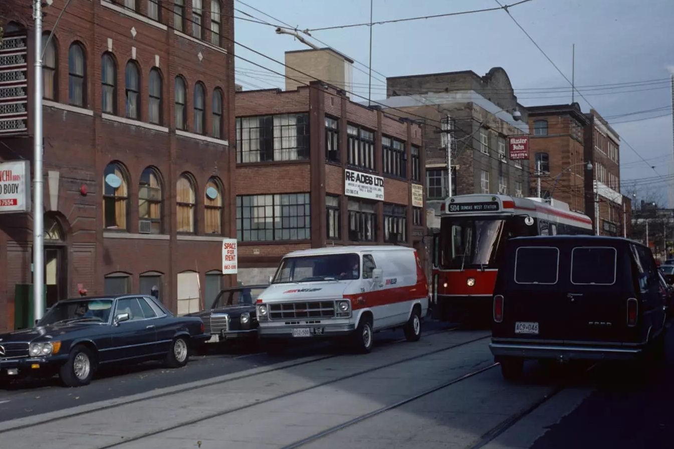 #55 Traffic Jam on King west near Portland, 1980s