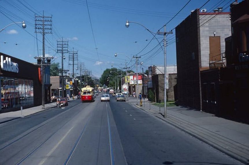 #31 Looking east at Queen and Leslie, June 6, 1981.