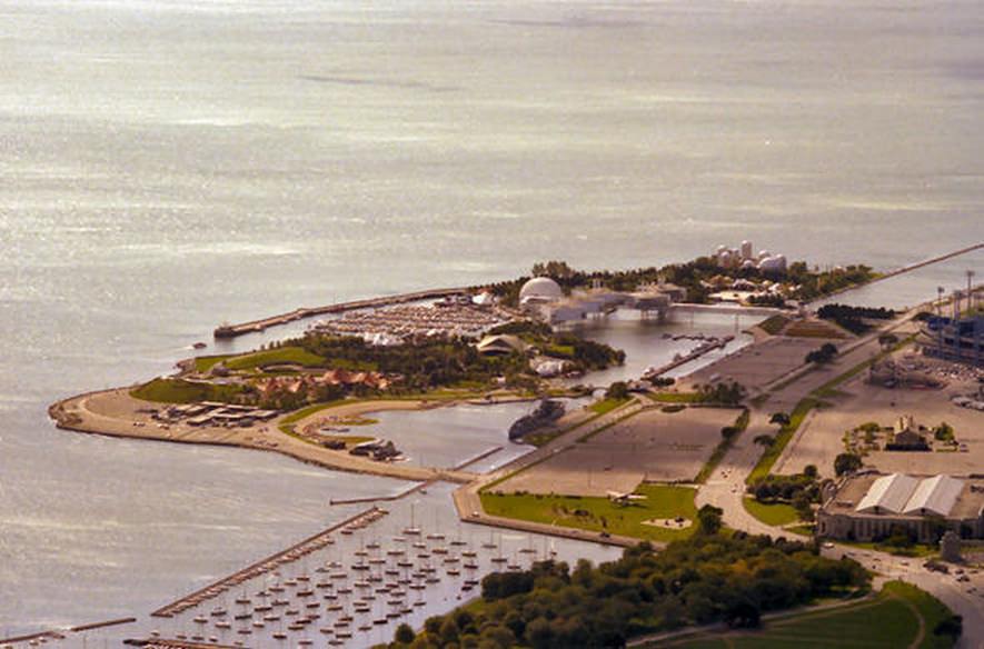 #16 Ontario Place from the CN Tower, 1980s