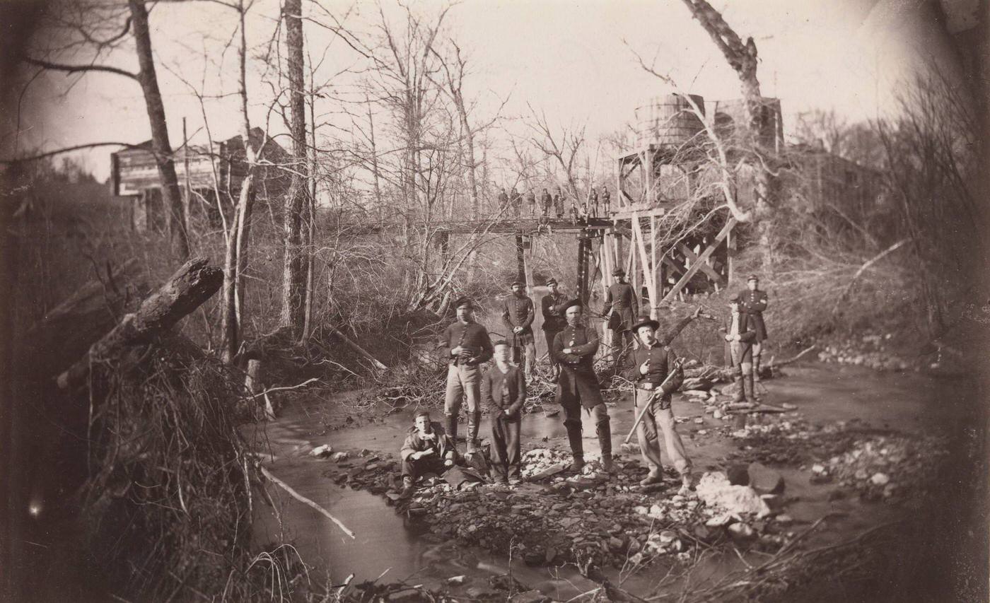 #93 Orange and Alexandria Railroad Bridge, near Union Mills, Virginia, 1863