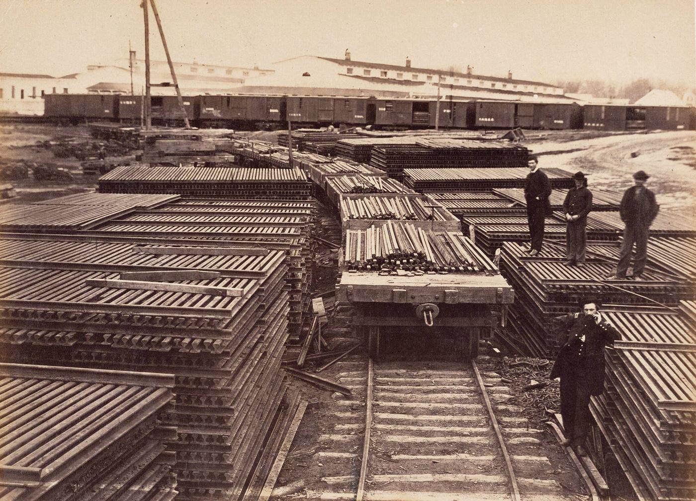 #104 Rails of the Manassas Gap Railroad, Alexandria, 1863
