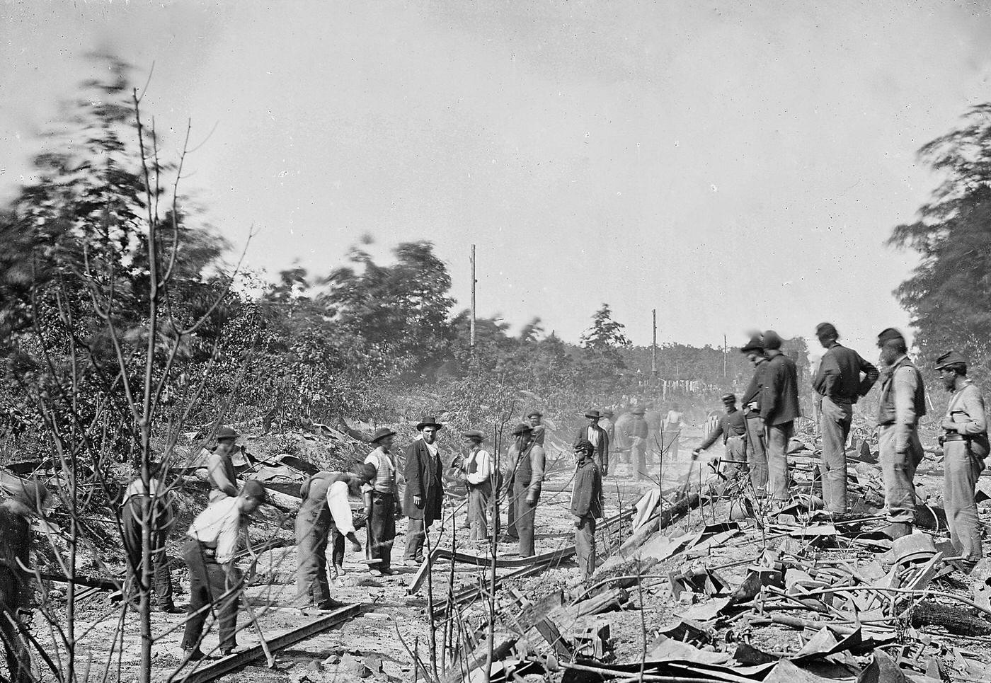 #109 Railroad Repair At Catlett’S Station, 1860s