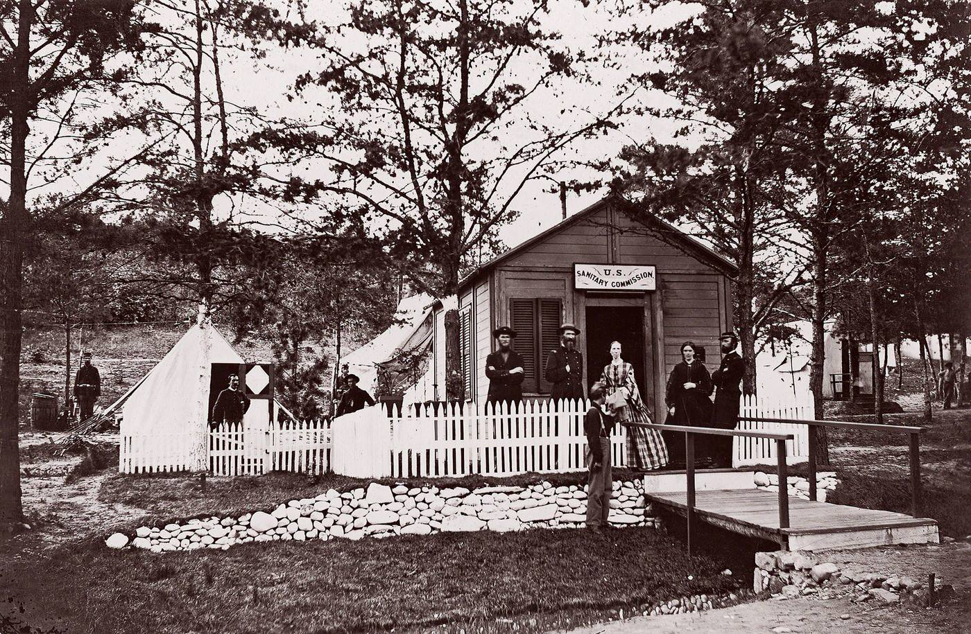 #133 Sanitary Commission Office. Convalescent Camp, Alexandria, Virginia, 1861