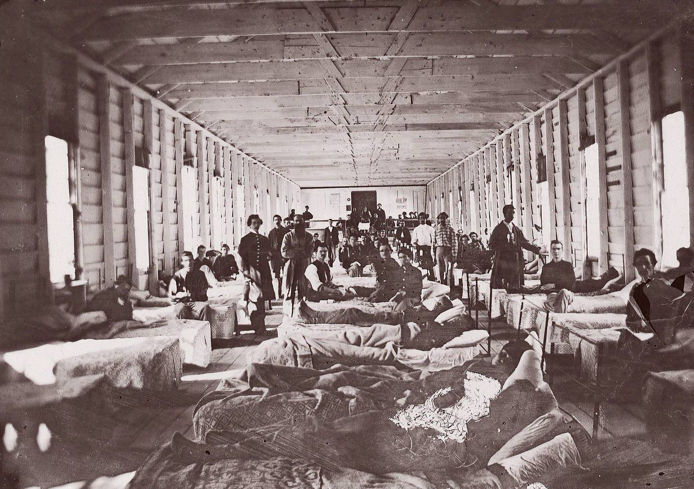 #135 Ward in Hospital Convalescent Camp, 1861