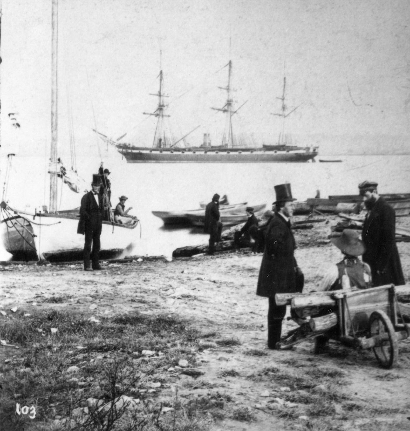 #154 USS Pensacola In Alexandria, VA, 1860s
