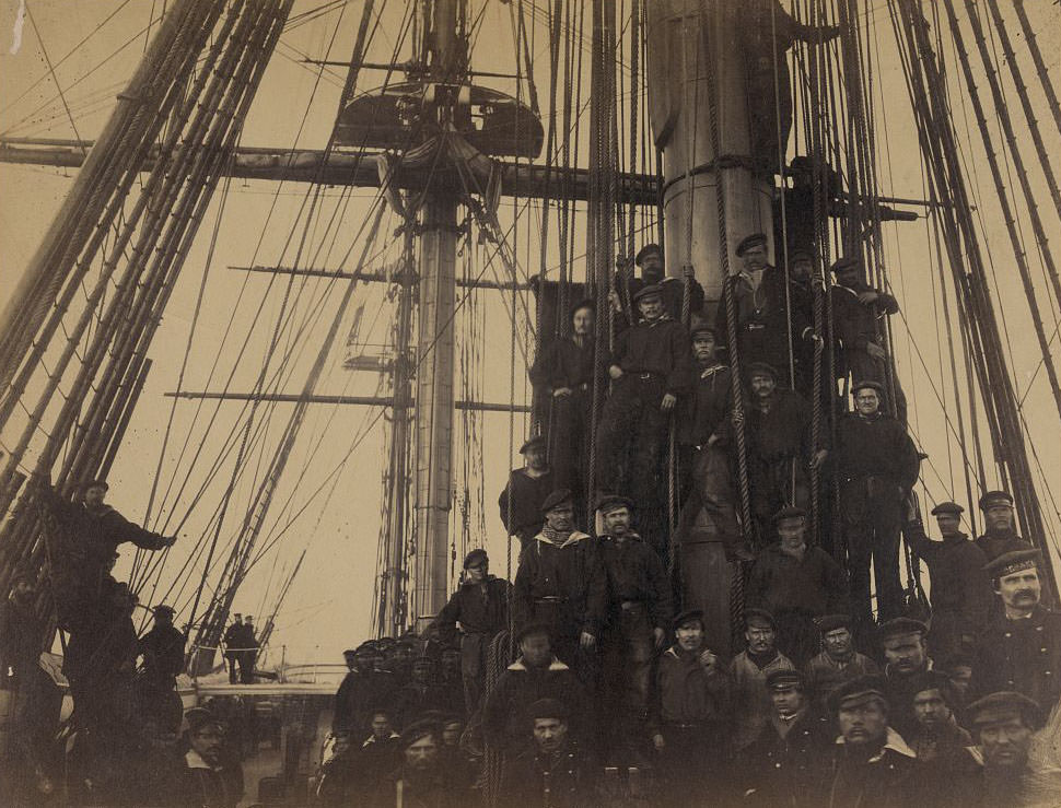 #10 Sailors on Russian frigate “Osliaba,” harbor of Alexandria, 1862