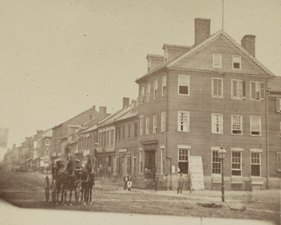 #31 Marshall House, Alexandria. Scene of death of Col. Ellsworth, 1864