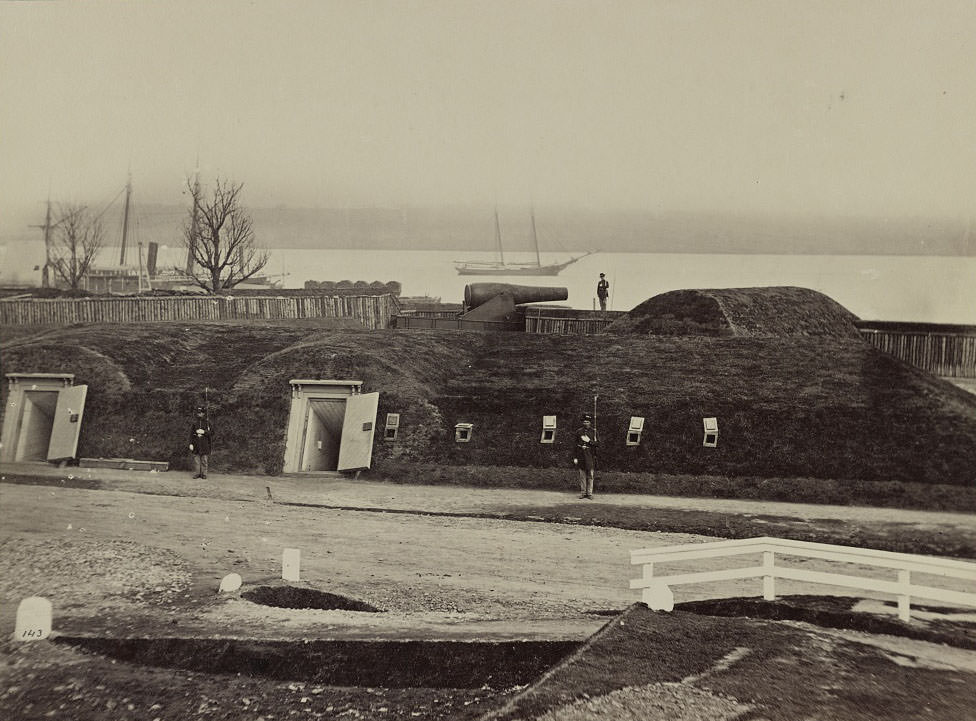 #46 Battery Rodgers, Potomac River, near Alexandria, 1860s