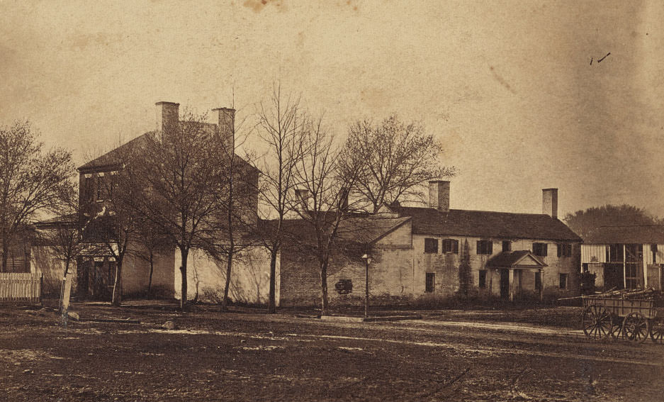 #53 Exterior of the Price, Birch & Co. slave pen, Alexandria, 1865