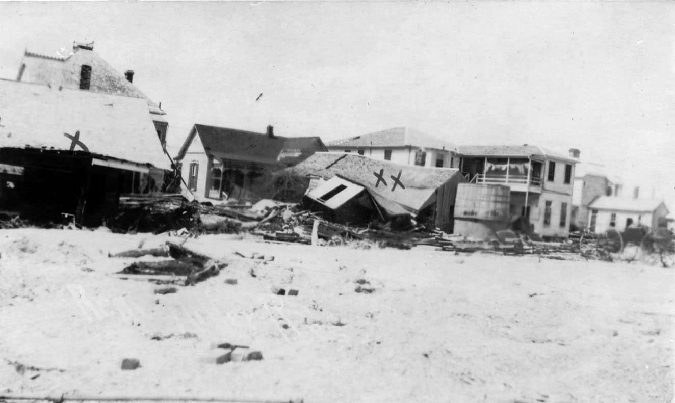 #34 A number of homes that sustained damage during the 1919 hurricane in Corpus Christi.