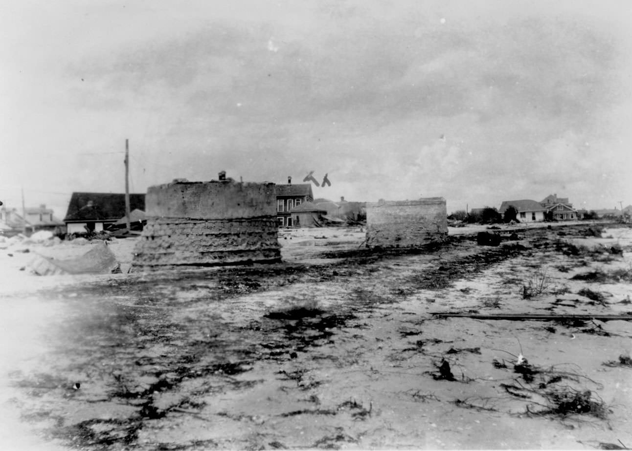 #58 A couple homes left standing after the hurricane of 1919 in Corpus Christi.