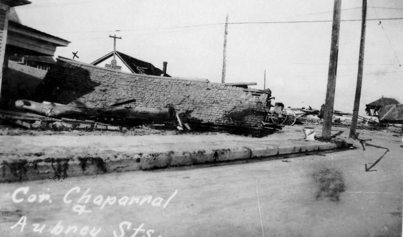 #5 Building after the hurricane of 1919 in Corpus Christi.