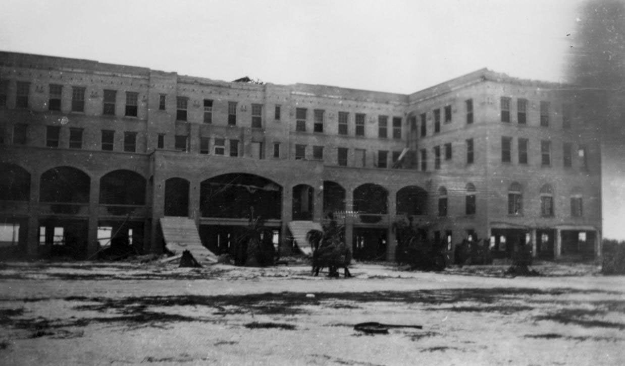 #1 Army Hospital after the hurricane of 1919 in Corpus Christi.