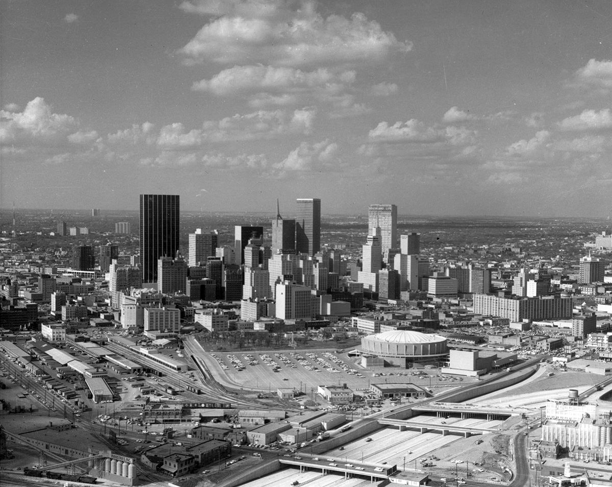 #101 Dallas skyline and Convention Center, 1965
