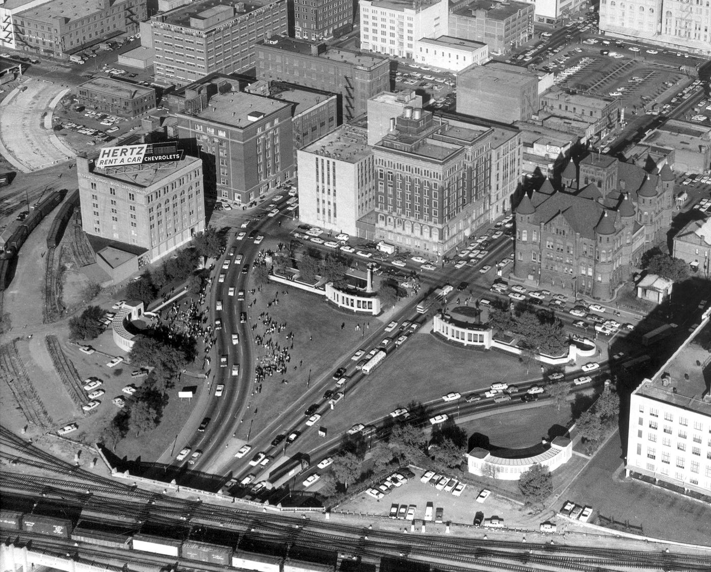 #124 Dealey Plaza following President John F. Kennedy’s assassination, 1963