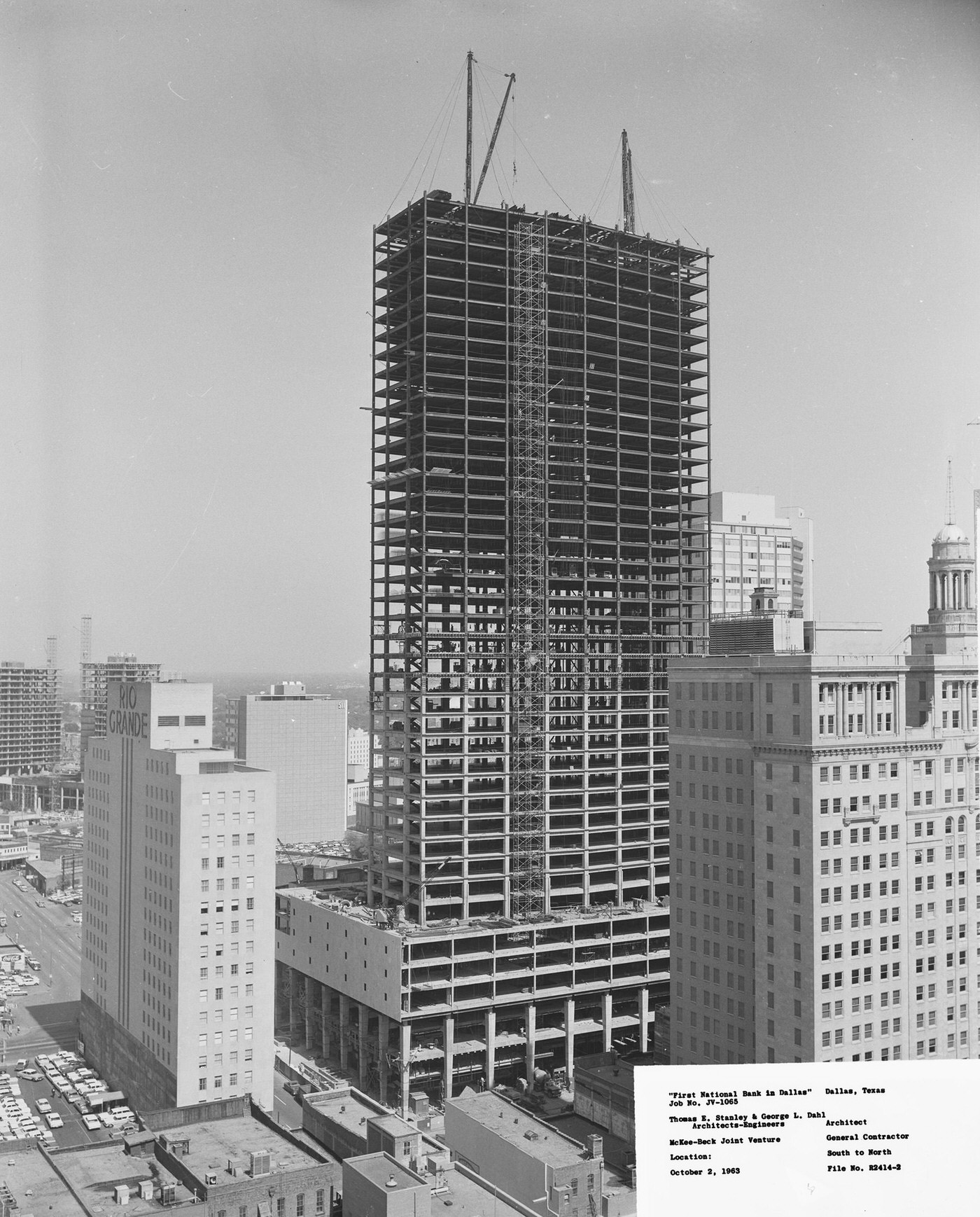 #132 Construction of the First National Bank building, 1963